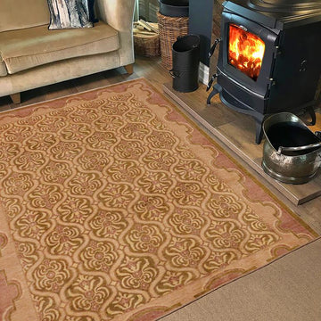 handmade Transitional Kafkaz Chobi Ziegler Lt. Green Tan Hand Knotted RECTANGLE 100% WOOL area rug 9 x 12